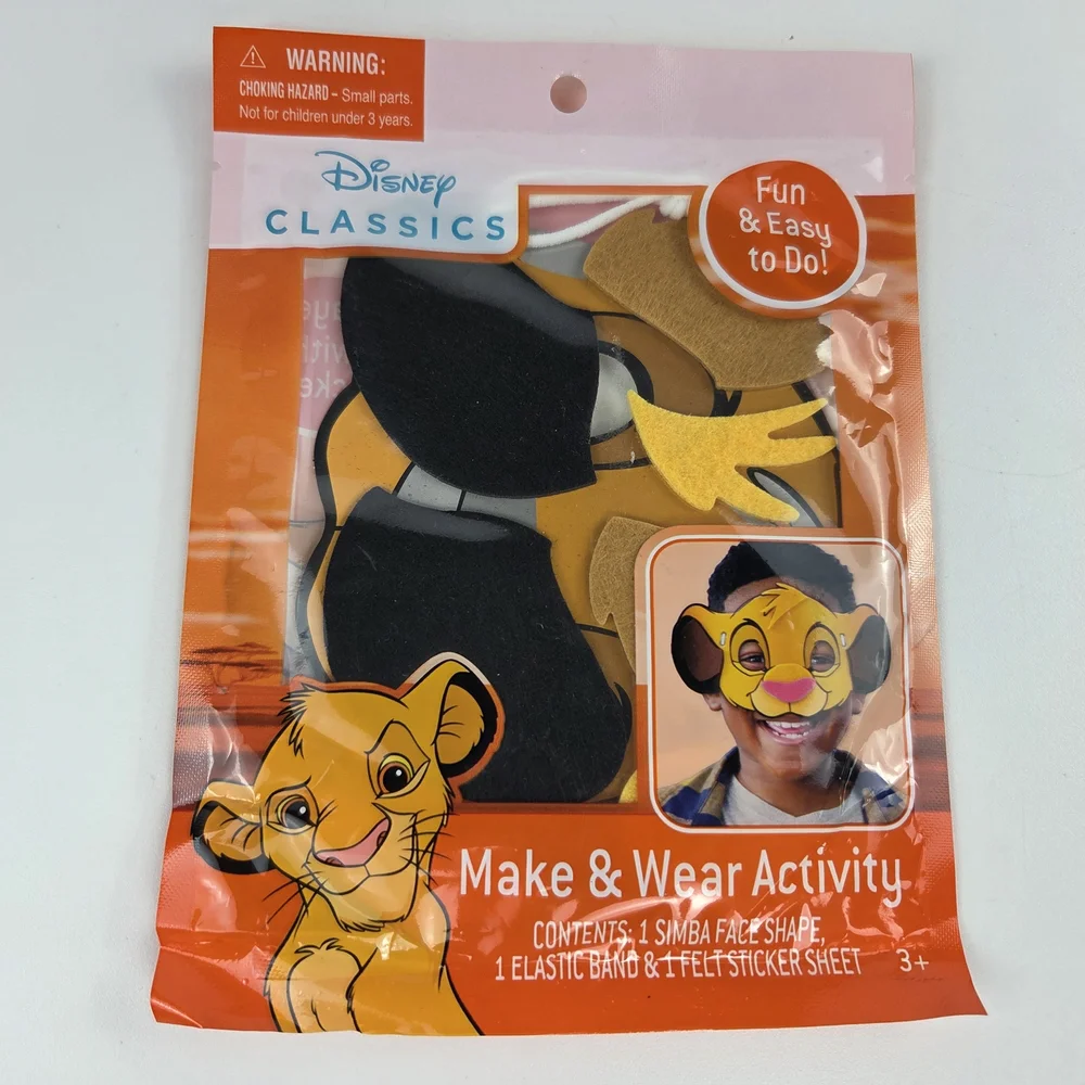 NEW Disney Classics Lion King Make & Wear Simba Mask Activity
